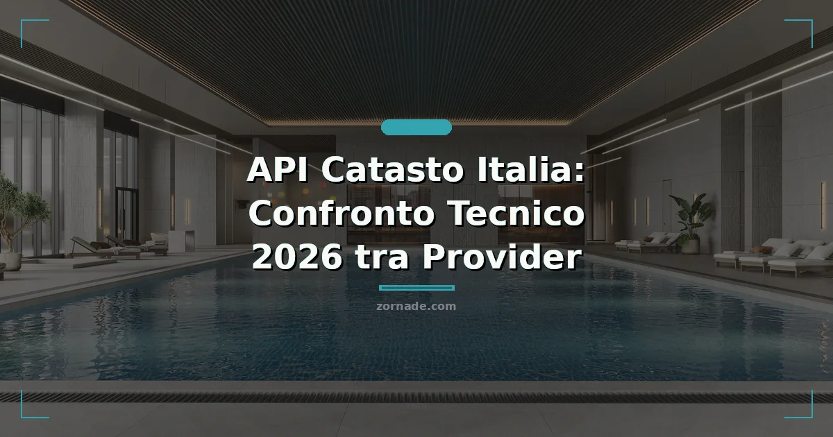 Copertina: API Catasto Italia: Confronto Tecnico 2026 tra Provider