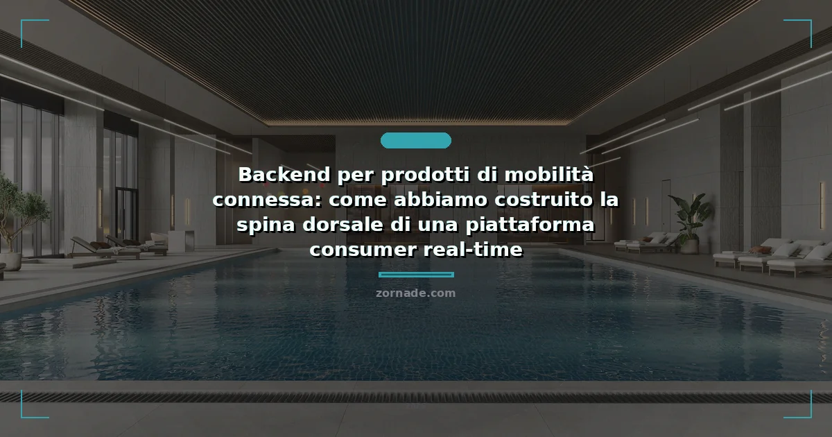 Copertina: Backend per prodotti di mobilità connessa: come abbiamo costruito la spina dorsale di una piattaforma consumer real-time