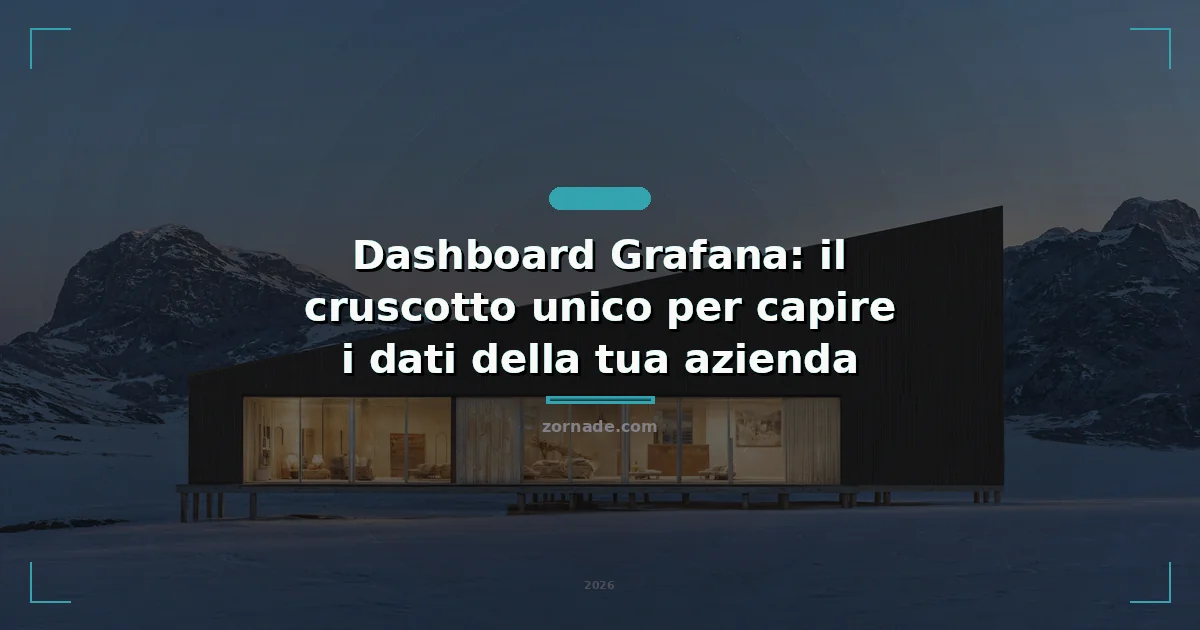 Copertina: Dashboard Grafana: il cruscotto unico per capire i dati della tua azienda