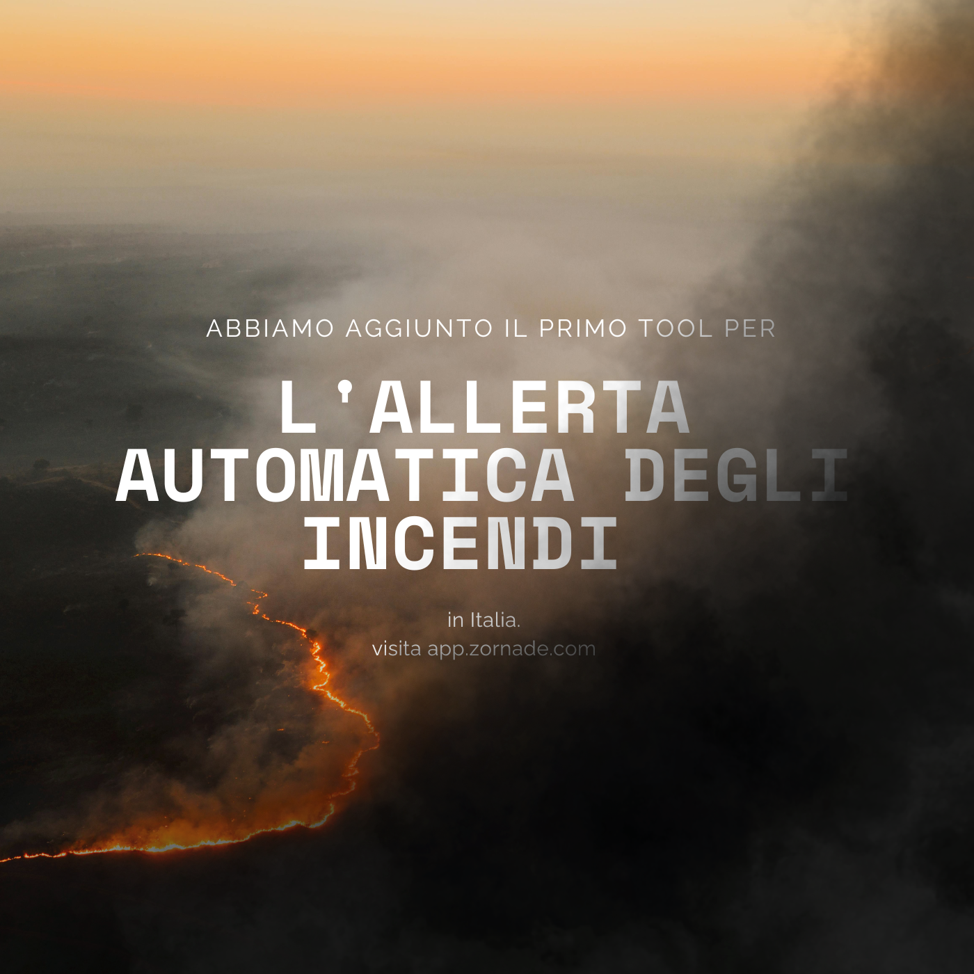 Copertina: Allerta incendi via satellite sulle tue proprietà: come l'abbiamo costruita