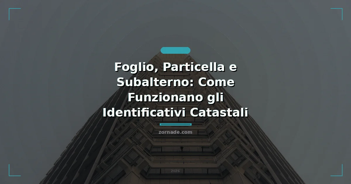 Copertina: Foglio, Particella e Subalterno: Come Funzionano gli Identificativi Catastali