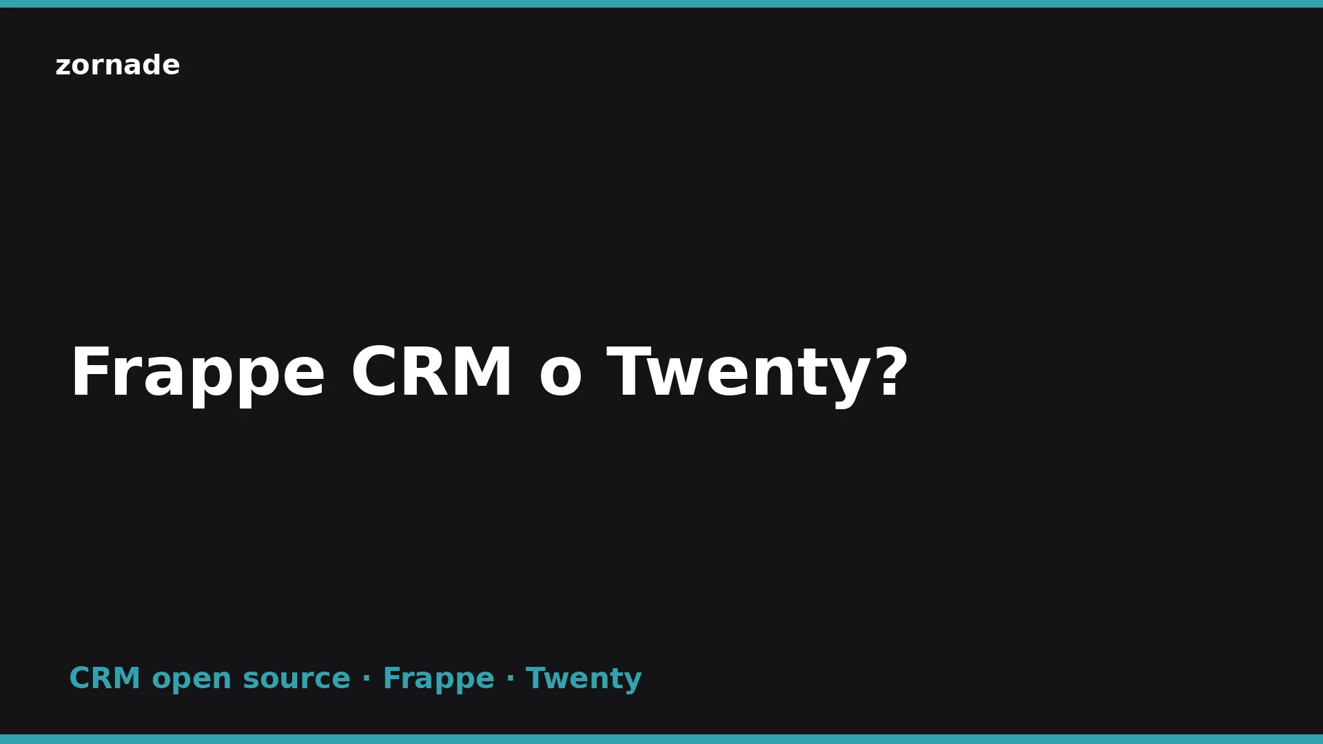 Immagine di copertina per: Frappe CRM o Twenty: quale scegliere