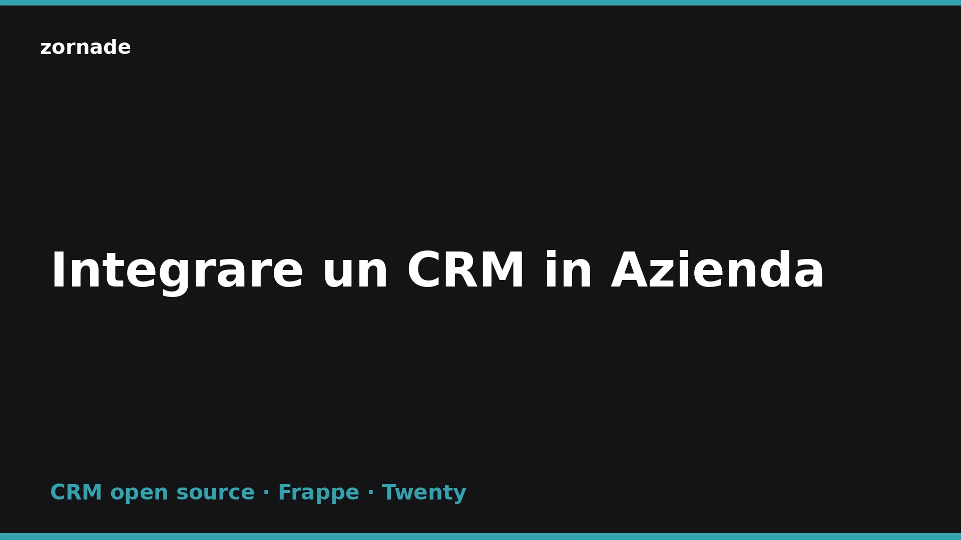 Copertina: Integrare un CRM in azienda: guida pratica