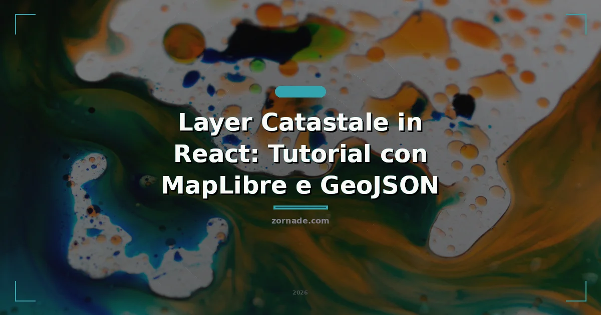 Immagine di copertina per: Layer Catastale in React: Tutorial con MapLibre e GeoJSON