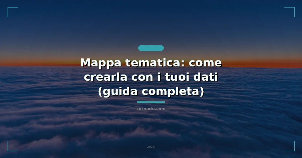 Copertina: Mappa tematica: come crearla con i tuoi dati (guida completa)