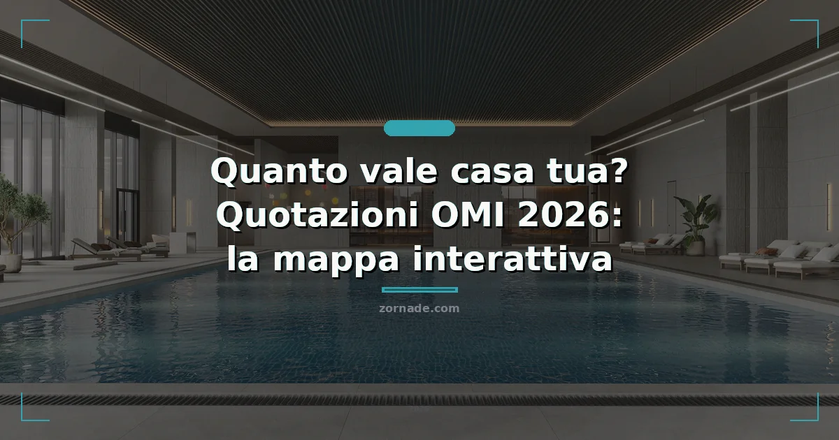 Copertina: Quanto vale casa tua? Quotazioni OMI 2026: la mappa interattiva
