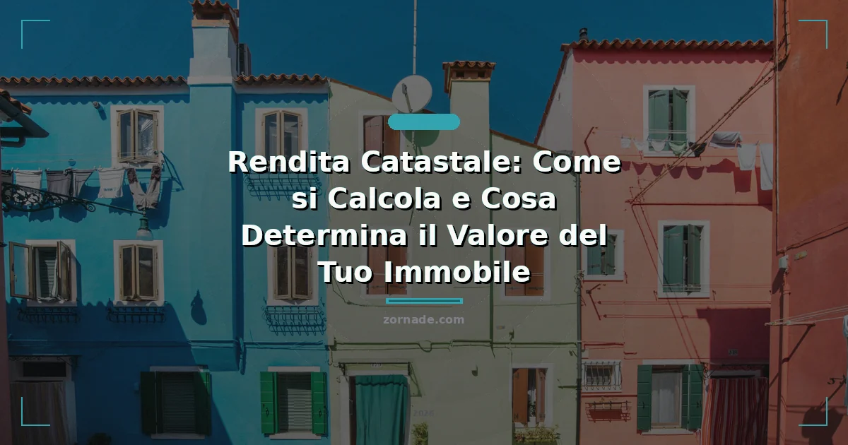 Copertina: Rendita Catastale: Come si Calcola e Cosa Determina il Valore del Tuo Immobile