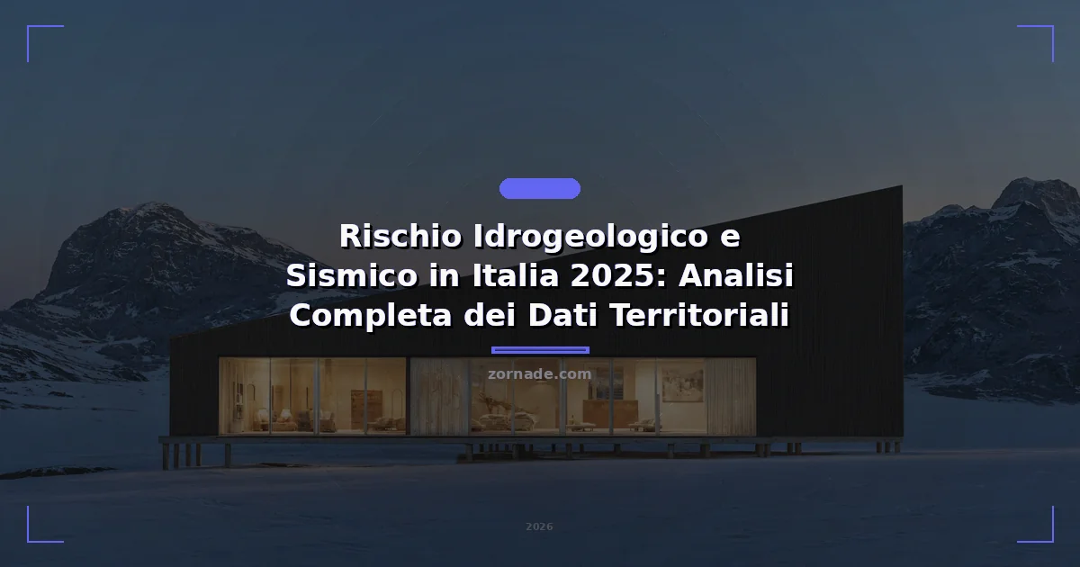 Copertina: Rischio Idrogeologico e Sismico in Italia 2025: Analisi Completa dei Dati Territoriali