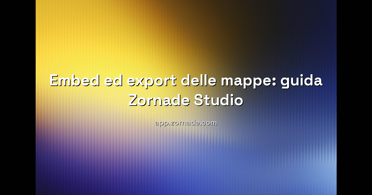 Immagine di copertina per: Incorporare una mappa nel tuo sito: embed, PNG, SVG e CSV