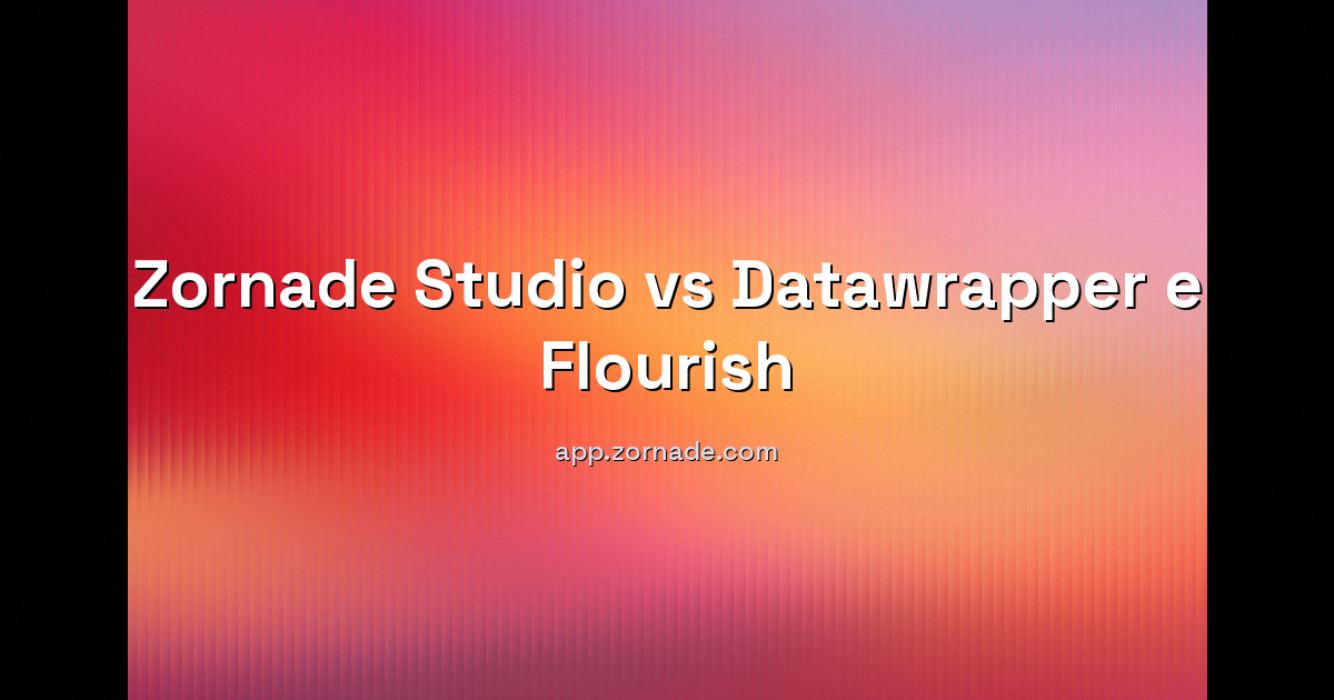 Copertina: Zornade Studio vs Datawrapper e Flourish: quale scegliere