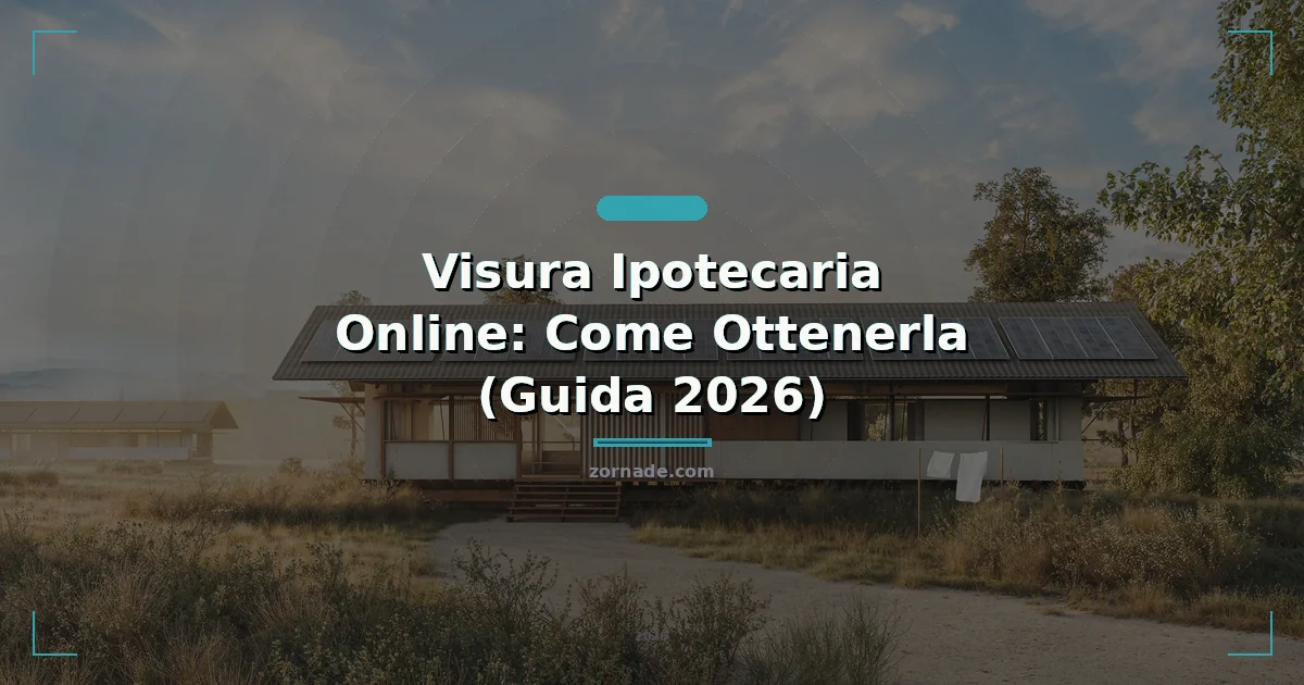 Copertina: Visura Ipotecaria Online: Come Ottenerla (Guida 2026)